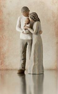 Willow Tree We Are Three Parents New Baby Figure Brown 2013 Susan Lordi Demdaco