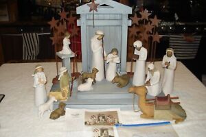 Willow Tree 21 Piece Nativity Set by Susan Lordi ( Includes Peace On Earth ++ )