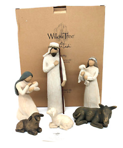 Willow Tree Susan Lordi Angel Stand Figurine 6 piece nativity set #26005