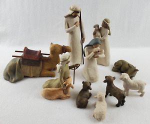 Willow Tree Sculpted Hand-Painted Nativity Figure Set - 10 Piece