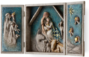 WILLOW TREE "STARRY NIGHT NATIVITY" TRIPTYCH YEAR ROUND DECORATIVE BOX *T1