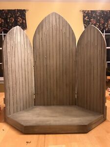 Willow Tree #26174 Lordi The Christmas Story Sanctuary Nativity Wooden Backdrop