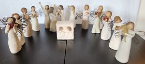 Willow Tree Angels Lot of 15 with Friendship Box 4 Inch Figurines