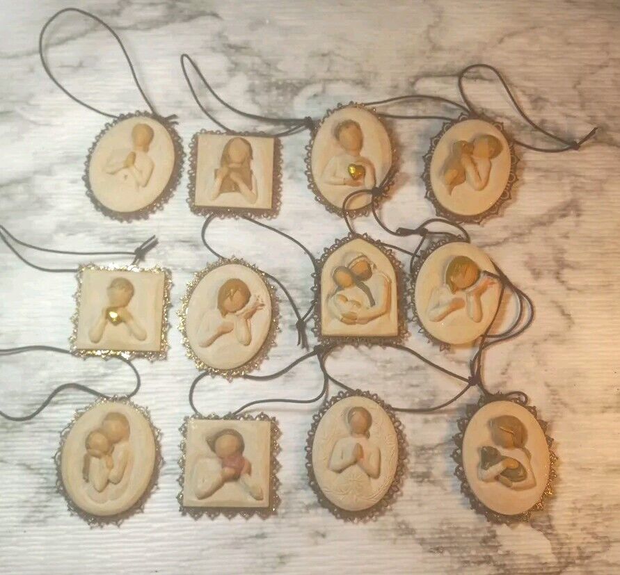 Willow Tree Angel Christmas Tree Ornament Lot Susan Lordi Demdaco Lot Of 12