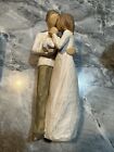 Willow Tree 'Our Gift' Sculpture Hand- Painted Figure Parents & New Baby 2005