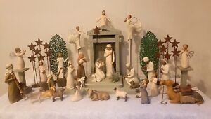 40 Piece Lot Willow Tree Nativity - Susan Lordi - Demdaco Figurines
