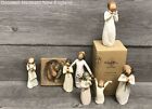 8 Pc Willow Tree Figurines Ornament Plaque Lot Angels Child Horse Cat Flower