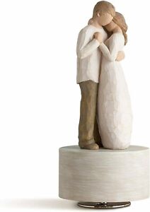 PROMISE MUSICAL BOX SCULPTURE HAND PAINTED WILLOW TREE SUSAN LORDI
