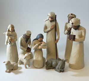 Willow Tree Nativity 9-Piece Three Wisemen + Nativity Set In The Box