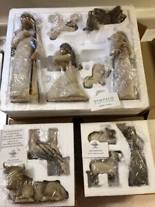 Willow Tree Nativity Set Lot Figures, Ox&Goat, Shepherdess w Sheep
