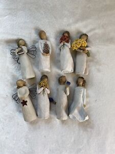 8 Willow Tree Figurines with Boxes Cheer Embrace Irish harm Lavender Grace