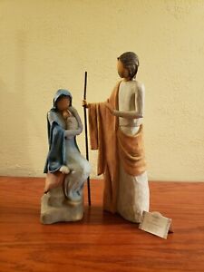 Willow Tree Susan Lodi The Christmas Story Mary Joseph Baby Jesus Nativity 14"