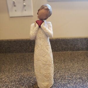 New In Box~LIMITED EDITION LG Willow Tree?Je t'aime~I LOVE YOU? 9"-CARVED DRESS
