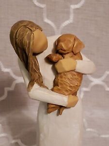 Willow Tree 28039 Adorable You (Golden Dog) - Hand-Painted Figurine - NEW