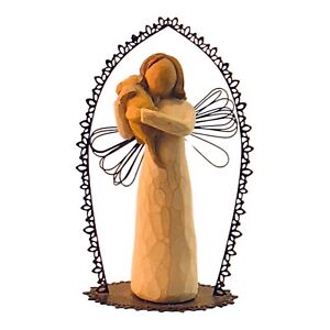 Willow Tree Angel of Friendship Figure w/ Puppy & Arch Demdaco Susan Lordi 1999