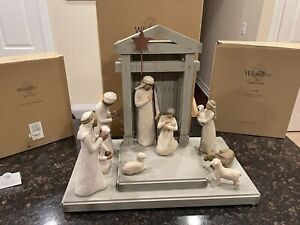 Willow Tree Demdaco Creche Wood Christmas Nativity MANGER 26106 26005 26027 Sets