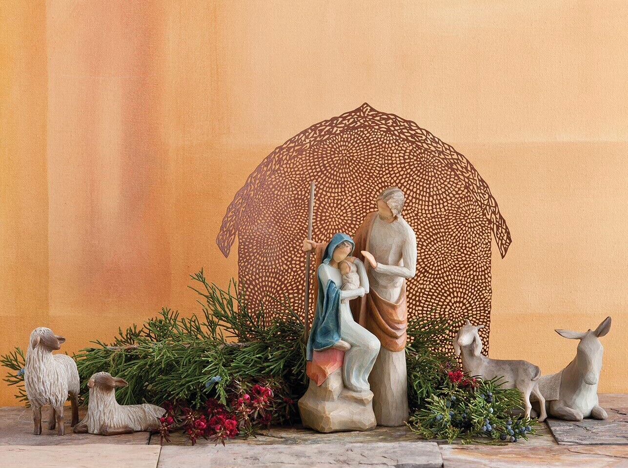 THE HOLY FAMILY NATIVITY SMALL COMPLETE FIGURINE WILLOW TREE SUSAN LORDI