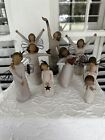 Willow Tree Angels 7 pieces. Celebrate Love Courage Shine Happy  Light, Miss You