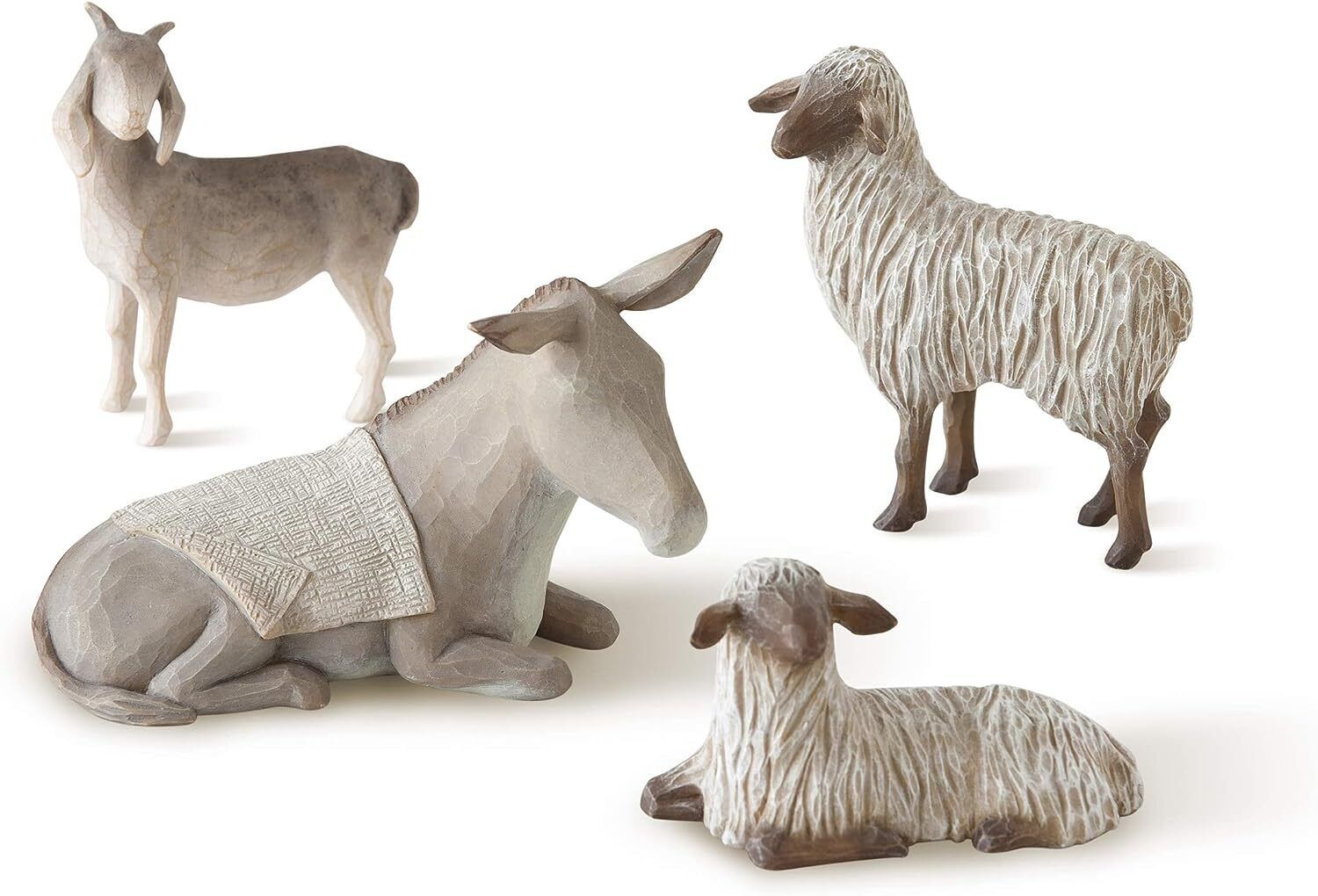 Willow Tree Sheltering Animals for The Holy Family, Sculpted Hand-Painted