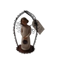New In Box Willow Tree 2012 Angel Trellis Ornament