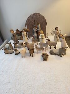 Willow Tree Nativity Lot Susan Lordi DEMDACO 22 Pieces
