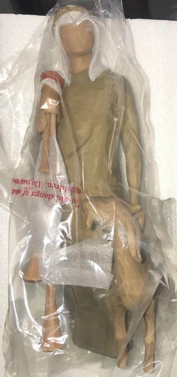 Zampognaro, Demdaco WillowTree Nativity 27183 HandPainted Shepherd W/Bagpipe New