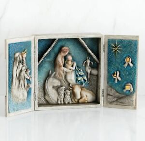 Willow Tree Starry Night Nativity, Sculpted Hand-Painted Nativity Triptych