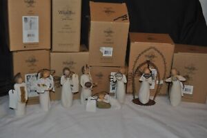 Lot Set 8 Willow Tree Susan Lordi Christmas Ornaments 2006-2022 w/boxes
