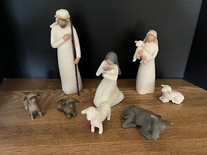 Willow Tree Nativity Set, Sculpted Hand-painted Nativity Figures, Nativity Gift