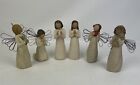Lot Of 6 Willow Tree Angels Figurines Sisters Remembrance Prayer Affection