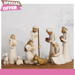 Willow Tree Nativity figurines set (9 PIECES) with nativity and Three Wisemen