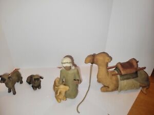 Willow Tree Shepherd & Stable Animals Demdaco by Susan Lordi, Christmas Gift