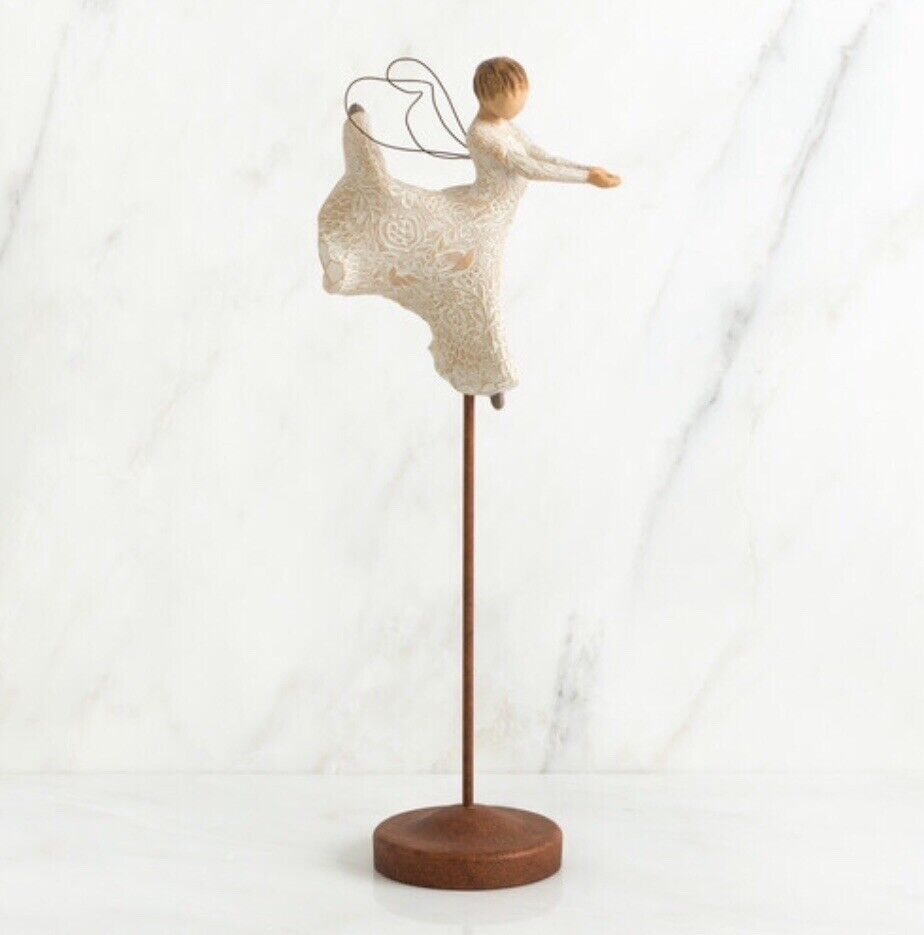 ANGEL DANCE OF LIFE  SCULPTURE HAND PAINTED WILLOW TREE SUSAN LORDI