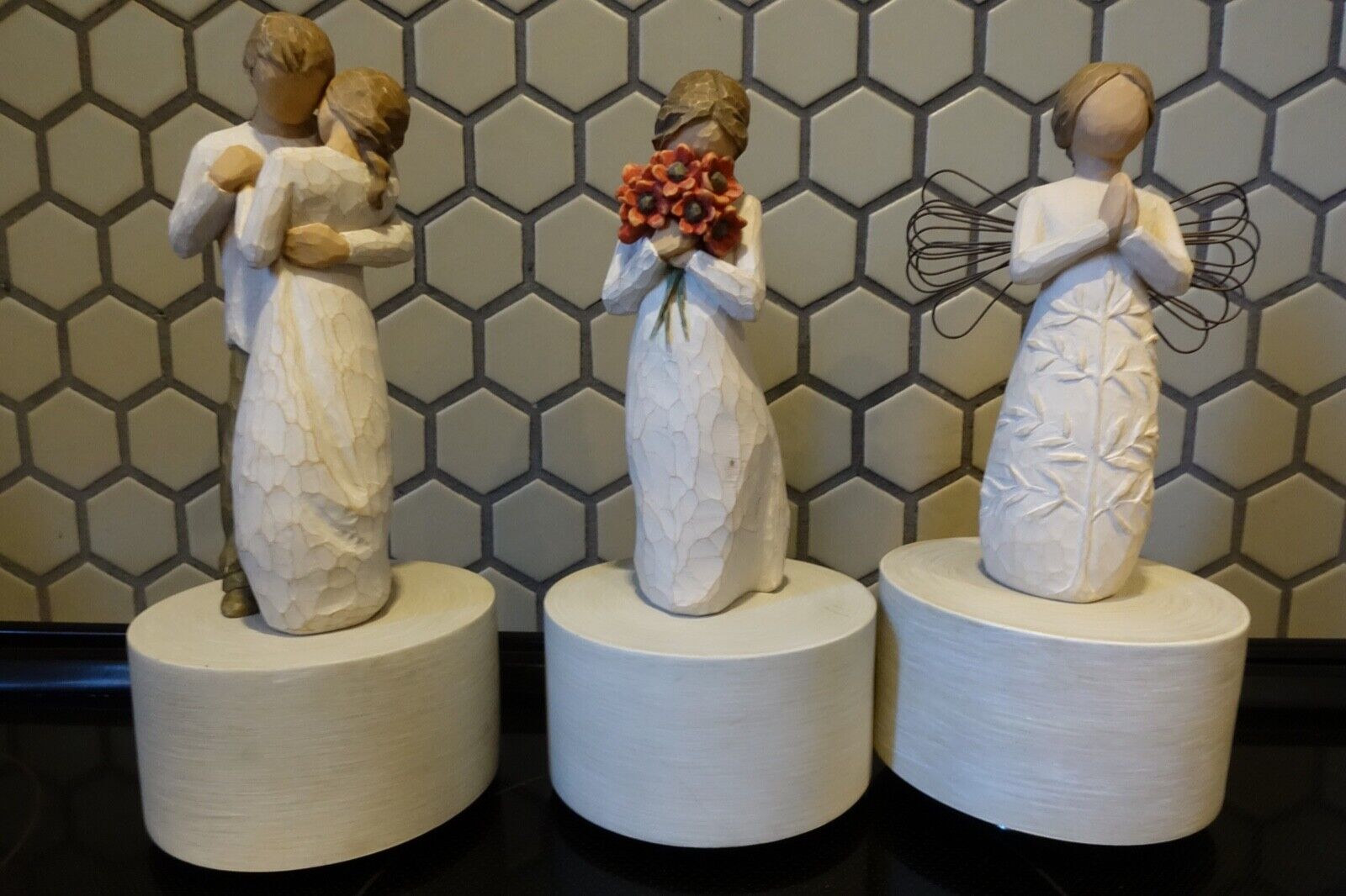 Willow Tree Figurine Lot of 3 Susan Lordi  /Musical Rotating / Fast Shipping