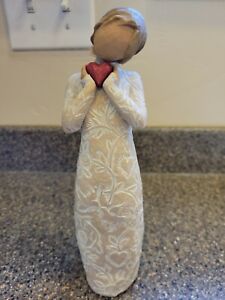 LIMITED EDITION LG Willow Tree?Je t'aime~I LOVE YOU? 9"-CARVED DRESS-New~W/O Box