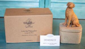 Demdaco Willow Tree "Love My Dog" Keepsake Box Golden Susan Lordi 2021 New 28176