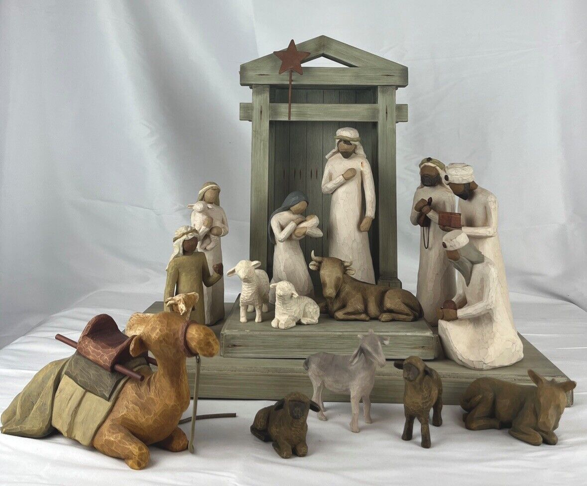 Willow Tree Nativity Set Creche 16 Pieces From 5 Sets