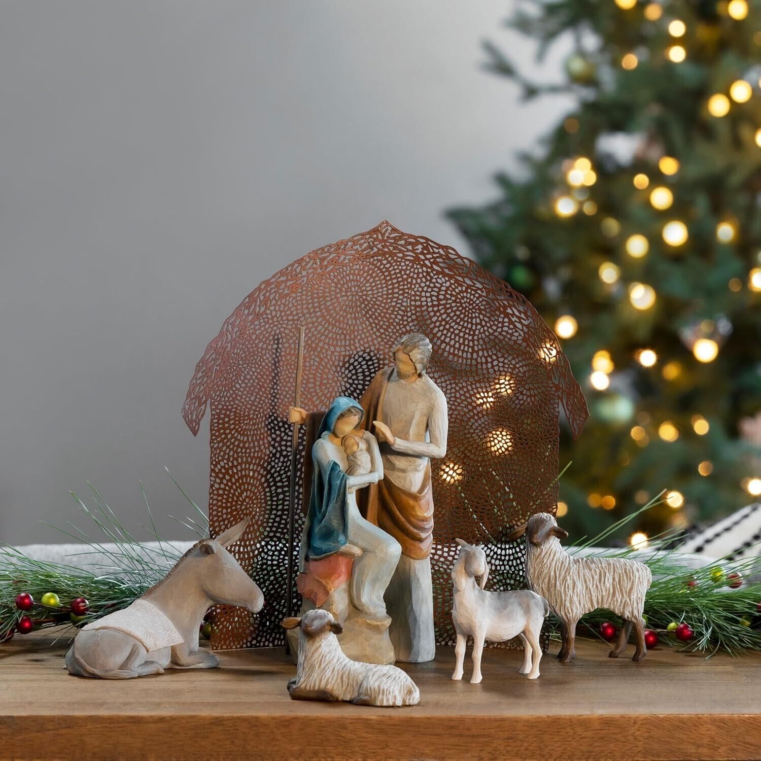 Willow Tree The Holy Family Nativity Set 6-Piece Hand-Sculpted Collectible Chris
