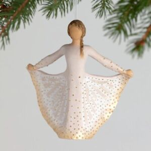 Willow Tree Signature Collection 'Butterfly' Ornament - Handcrafted Art Figurine