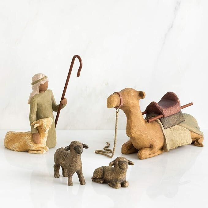 Willow Tree Shepherd and Stable Animals, Surrounding New Life with Love and Warm