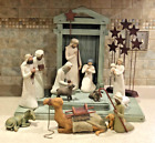 Willow Tree Demdaco-  Nativity Creche With Metal Stars and 13 Figurines