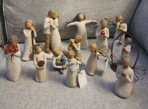 Lot of 13 Willow Tree Figurines Susan Lordi  Assorted