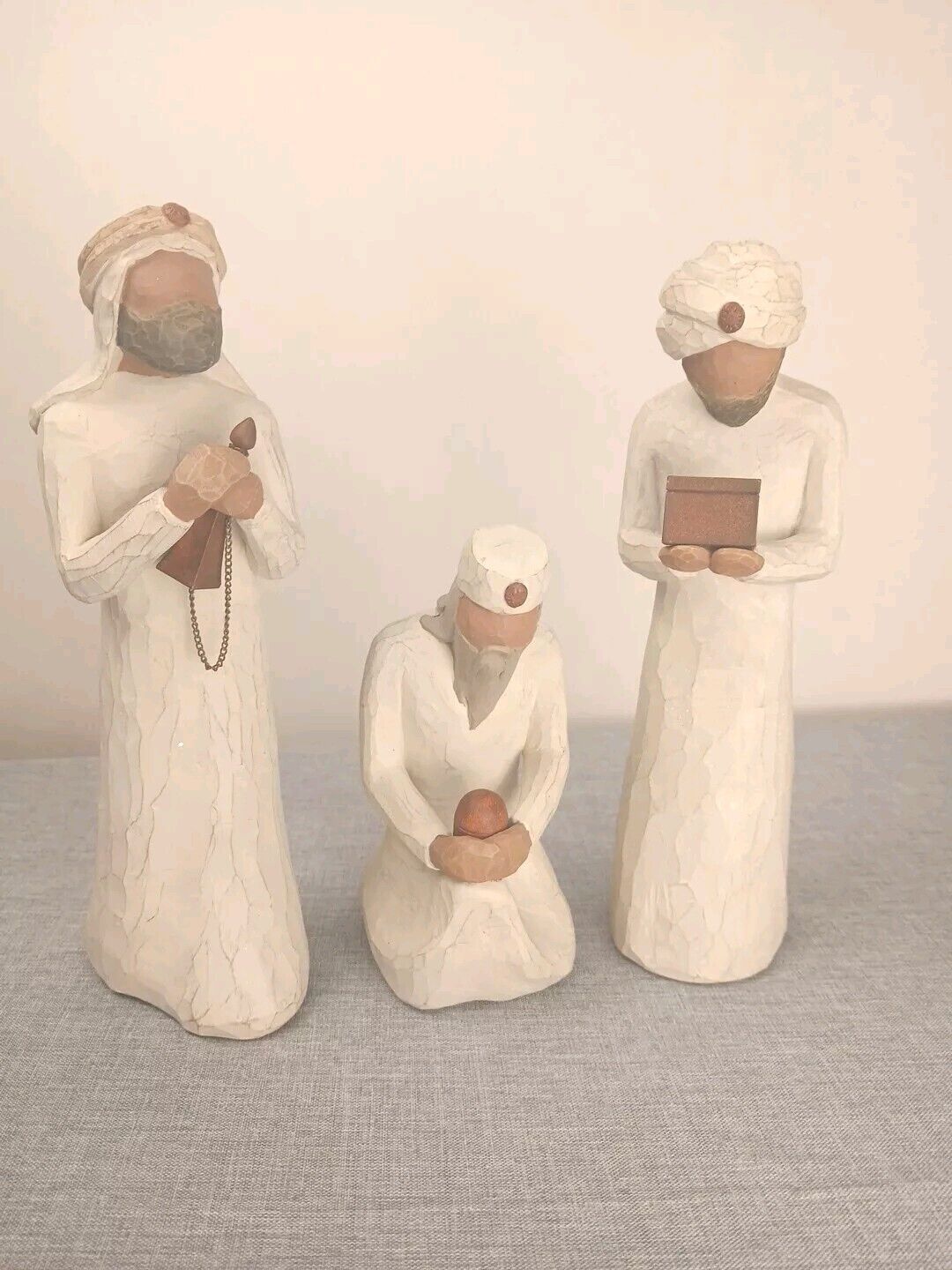 2000 Susan Lordi Demdaco WILLOWTREE "The Three Wiseman" Nativity Figures Hallmk