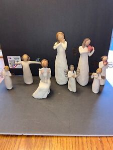 Willow Tree Lot of 8 Figurines Susan Lordi Demdaco **READ** **Two Damaged**