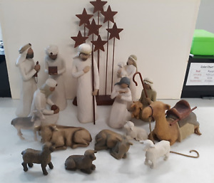 WILLOW TREE NATIVITY 16 PC SET WITH ORIGINAL BOXES