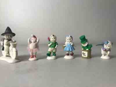The Wizard of Oz snowbabies mini figurine set of 6 Department 56 boxed