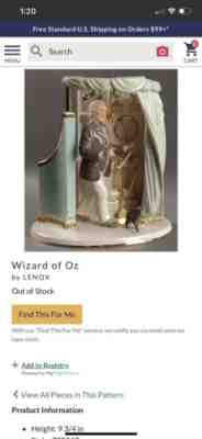 Lenox The Great and Powerful Ozâ?¦Retired and Rare