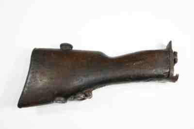 Original WWI British Lewis Light Machine Gun Butt Stock w/ Oilers Rare