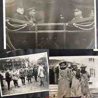 WW1 Snapshot Photo Album Historically Significant Woodrow Wilson Gen. Pershing