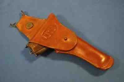 SUPERB! PRE WWI US M1912 CAVALRY SWIVEL FOLSTER FOR COLT 1911 DATED 1912